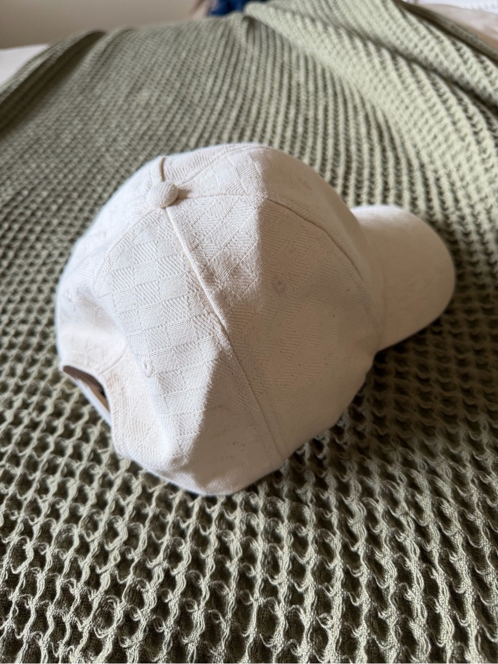 Cream Beige Baseball Hat - Picture 4 of 8